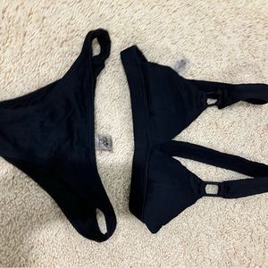 A cute black bathing suit